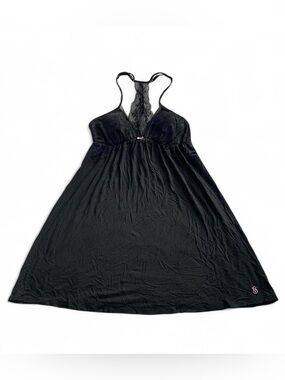Victoria’s Secret Black Lacy Lingerie Babydoll Mini Nightie Dress Size M
